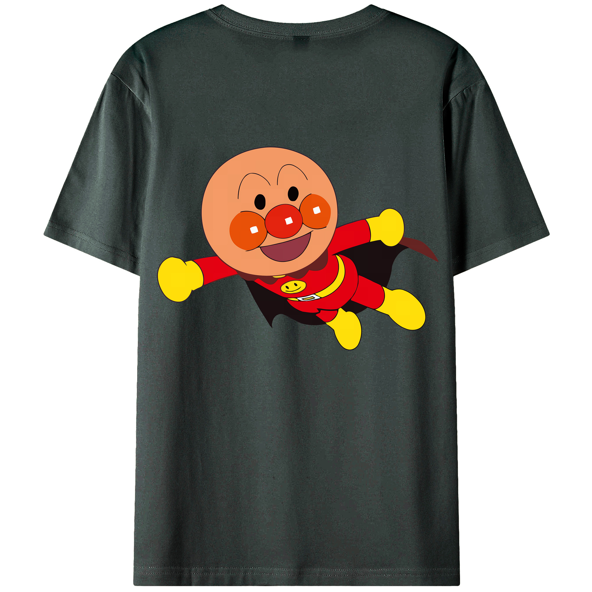 （画像用） アンパンマン Anpanman 綿100％ メンズ半袖Tシャツ（バックプリント） 通気性